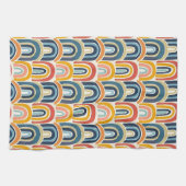 Linge De Cuisine Aquarelle Rainbows Tons Terre (Horizontal)