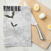 Linge De Cuisine Aquarelle Raven plus jamais (Quart Plié)