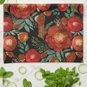 Linge De Cuisine Aquarelle, rose. (Plié)