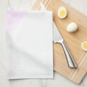 Linge De Cuisine Aquarelle rose pâle (Quart Plié)