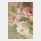 Linge De Cuisine Aquarelle rose victorienne vintage (Vertical)