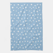 Linge De Cuisine Aquarelle Snowflakes Motif bleu (Vertical)
