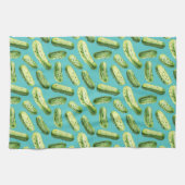 Linge De Cuisine Aquarelle sur turquoise (Horizontal)