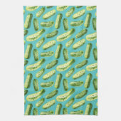 Linge De Cuisine Aquarelle sur turquoise (Vertical)