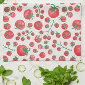 Linge De Cuisine Aquarelle Tomate (Plié)