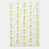Linge De Cuisine Aquarelle tropicale douce à ananas d'été Motif (Vertical)