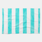Linge De Cuisine Aquarelle Turquoise Aqua (Horizontal)