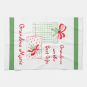 Linge De Cuisine Aquarelle vacances PERSONNALISER grand-mère (Horizontal)