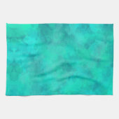 Linge De Cuisine Aquarelle vert ressort (Horizontal)