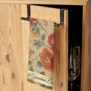 Linge De Cuisine Aquarelle vintage collection Floral tendance