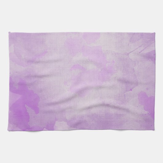 Linge De Cuisine Aquarelle violet (Horizontal)
