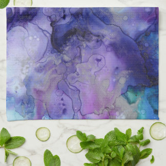 Linge De Cuisine Aquarelle violette