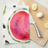 Linge De Cuisine Aquarelle Watermelon Tea Towel (Quart Plié)