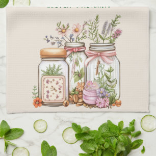 Linge De Cuisine Aquarelle Whimsical Ball Jar
