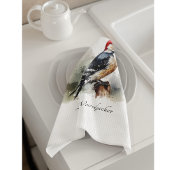 Linge De Cuisine Aquarelle Woodland Pic, coutume