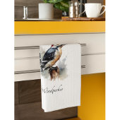 Linge De Cuisine Aquarelle Woodland Pic, coutume