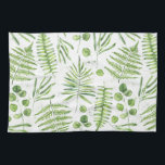 Linge De Cuisine Aquarelles et Motif d'Eucalyptus<br><div class="desc">Ajoutez un accent verdoyant à votre cuisine avec cette couverture de sherpa lunatique. Il présente des illustrations d'aquarelle de fermiers verts et de motif d'eucalyptus. Cette serviette de toilette verte sera parfaite en cadeau. Des éléments correspondants sont disponibles.</div>
