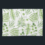 Linge De Cuisine Aquarelles et Motif d'Eucalyptus<br><div class="desc">Ajoutez un accent verdoyant à votre cuisine avec cette couverture de sherpa lunatique. Il présente des illustrations d'aquarelle de fermiers verts et de motif d'eucalyptus. Cette serviette de toilette verte sera parfaite en cadeau. Des éléments correspondants sont disponibles.</div>