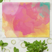 Linge De Cuisine Aquarelles Pastel (Plié)