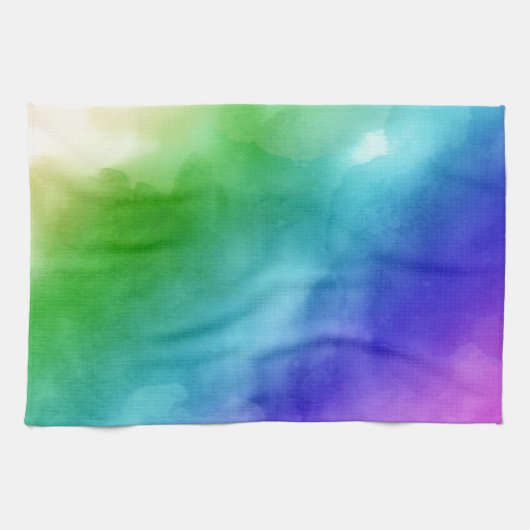 Linge De Cuisine Aquarelles Rainbow (Horizontal)