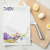Linge De Cuisine Aquarelles succulentes Cuisine de maman (Quart Plié)