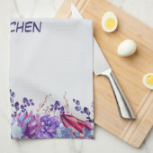 Linge De Cuisine Aquarelles succulentes Je t'aime maman (Quart Plié)