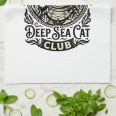 Linge De Cuisine Aquarium Chat de mer profonde Graphique de chat dr (Plié)