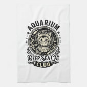 Linge De Cuisine Aquarium Chat de mer profonde Graphique de chat dr (Vertical)
