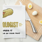 Linge De Cuisine Arachide personnalisée (Quart Plié)