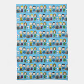 Linge De Cuisine Arachides amis dans une rangée (Vertical)