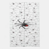 Linge De Cuisine Araignée et bébés veuves noirs - (Vertical)