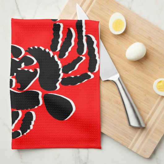 Linge De Cuisine Araignées (Quart Plié)