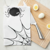 Linge De Cuisine Araignées dansantes de la cuisine d'Halloween (Quart Plié)