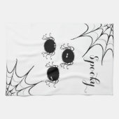 Linge De Cuisine Araignées dansantes de la cuisine d'Halloween (Horizontal)