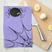 Linge De Cuisine Araignées dansantes de la cuisine d'Halloween (Quart Plié)