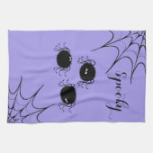 Linge De Cuisine Araignées dansantes de la cuisine d'Halloween (Horizontal)