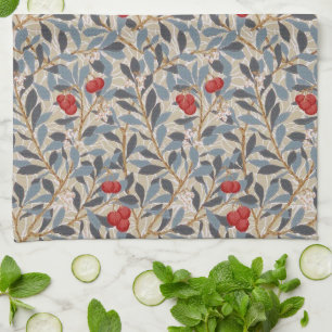 Linge De Cuisine Arbre à framboises rouges, William Morris