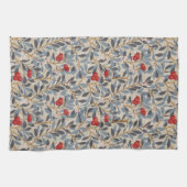 Linge De Cuisine Arbre à framboises rouges, William Morris (Horizontal)