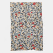 Linge De Cuisine Arbre à framboises rouges, William Morris (Vertical)
