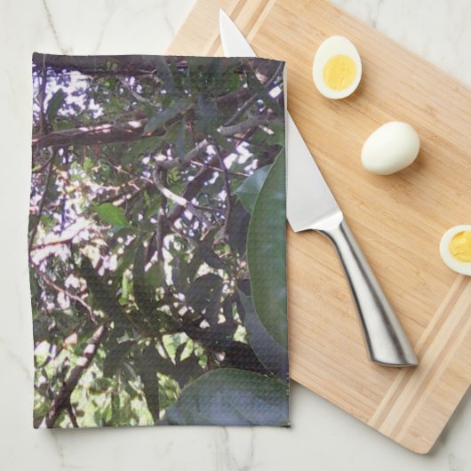 Linge De Cuisine Arbre Avocado (Quart Plié)