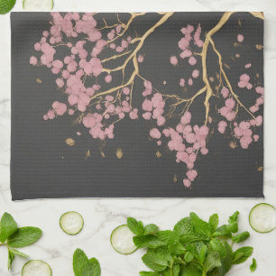 Linge De Cuisine Arbre cerise en fleurs