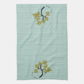 Linge De Cuisine Arbre dansant personnalisé Vert olive (Vertical)