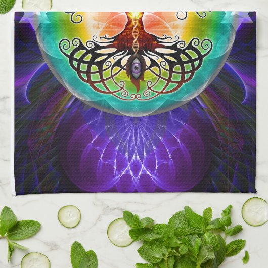 Linge De Cuisine Arbre de la vie (Plié)