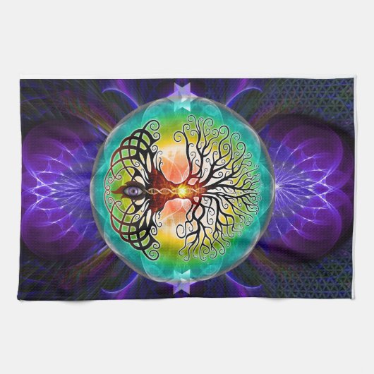 Linge De Cuisine Arbre de la vie (Horizontal)