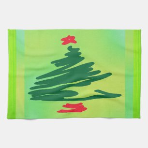 Linge De Cuisine Arbre de Noël