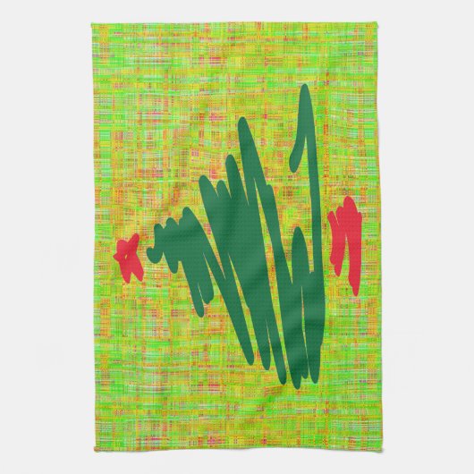 Linge De Cuisine Arbre de Noël (Vertical)