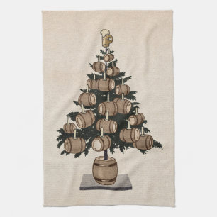 Linge De Cuisine Arbre de Noël Beer Keg
