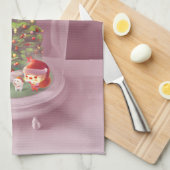 Linge De Cuisine Arbre de Noël dans un dôme de verre (Quart Plié)