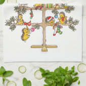 Linge De Cuisine Arbre de Noël de hérisson (Plié)