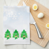 Linge De Cuisine arbre de Noël de Joyeux Noël (Quart Plié)